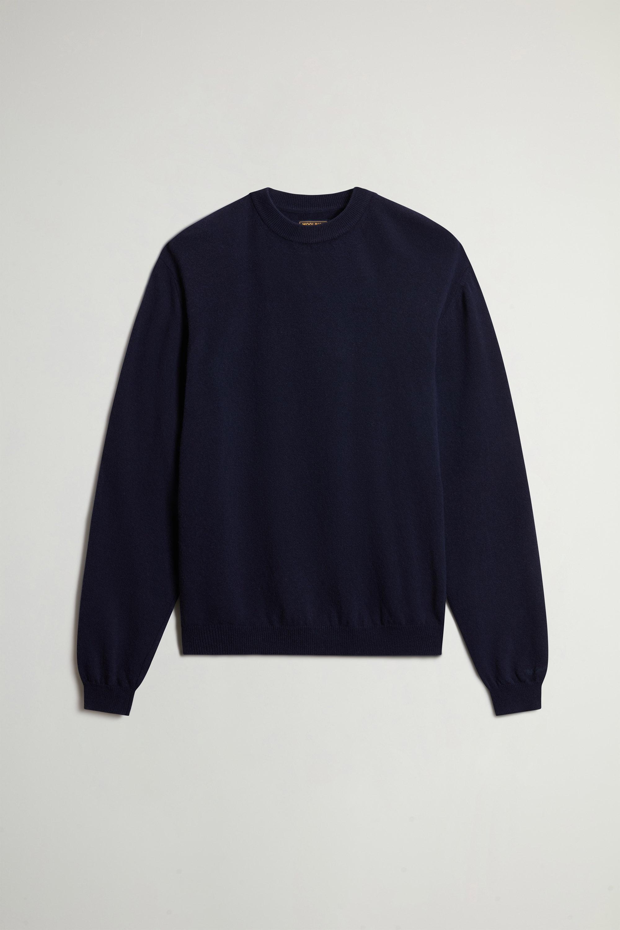 LAMBSWOOL CREWNECK GG13 Blue photo 5 | Woolrich