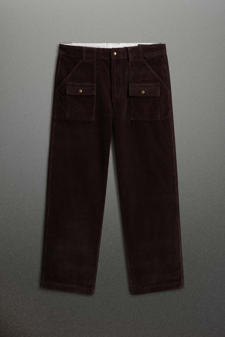 Bush-broek van fluweel van zuiver katoen Bruin photo 1 | Woolrich