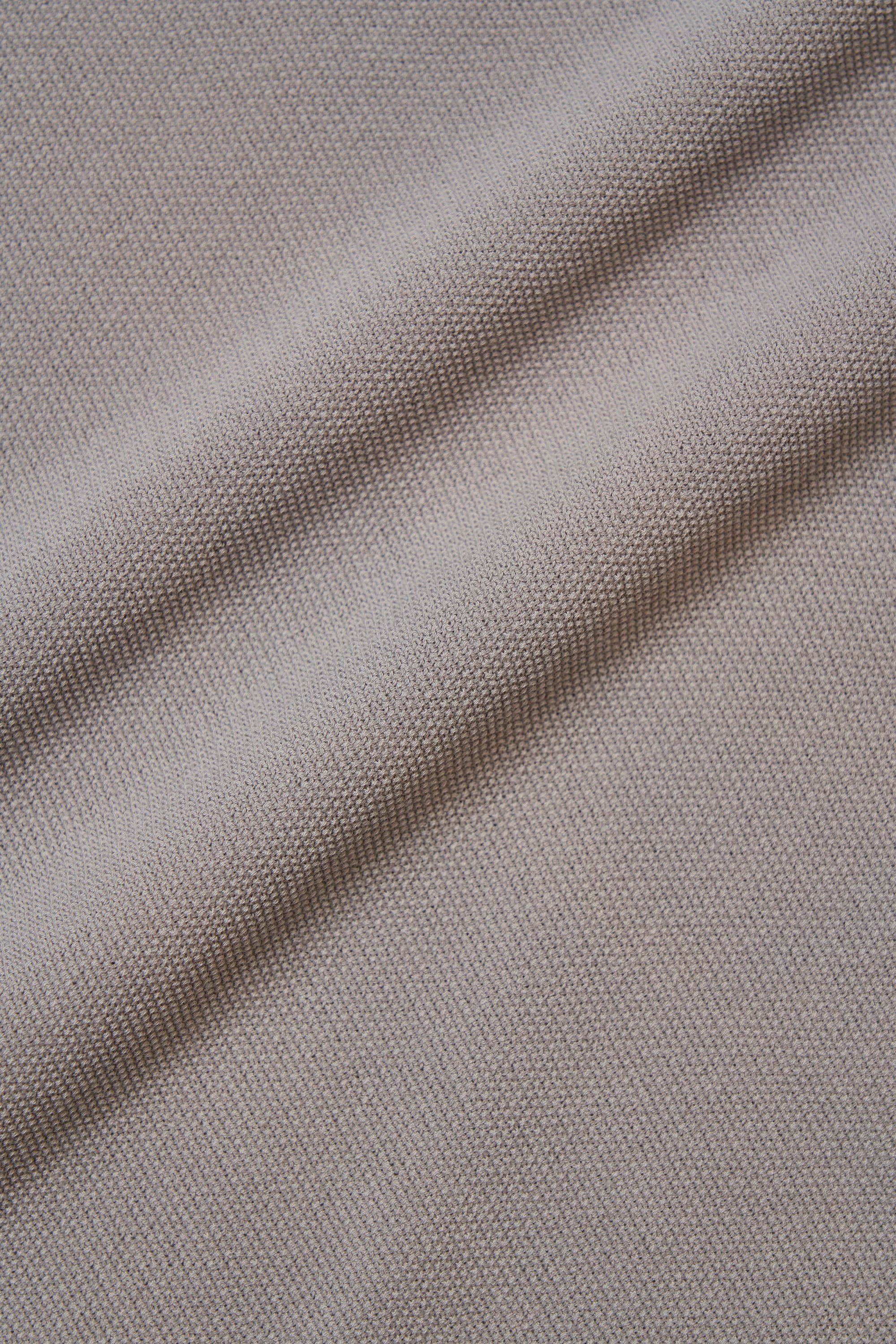 SHEEP PATCH COTTON PIQUE KNIT CARDIGAN Gray photo 3 | Woolrich