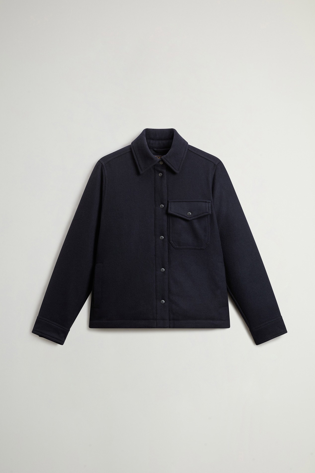 Alaskan Overshirt in Recycled Italian Wool Blend Blue photo 1 | Woolrich