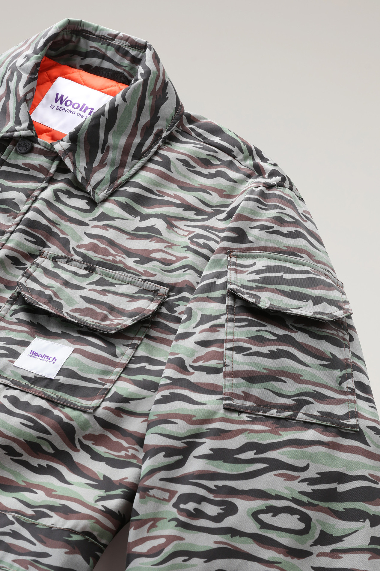 Jumpsuit with Shadowbark Camo Print - Serving the People / Woolrich Green photo 3 | Woolrich