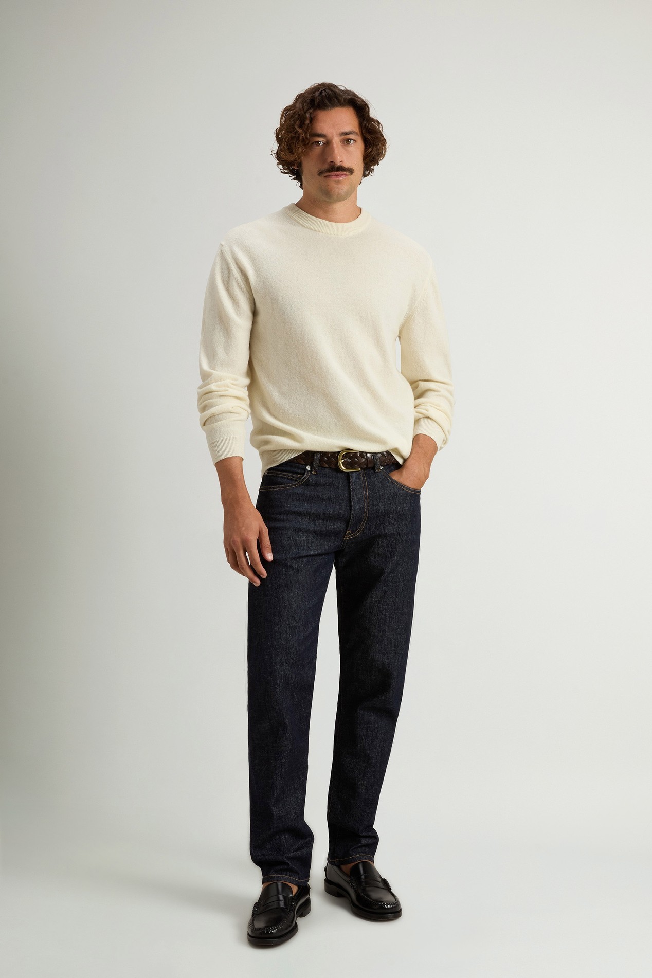 Pullover aus reiner Schurwolle mit Rundhalsausschnitt Weiß photo 2 | Woolrich