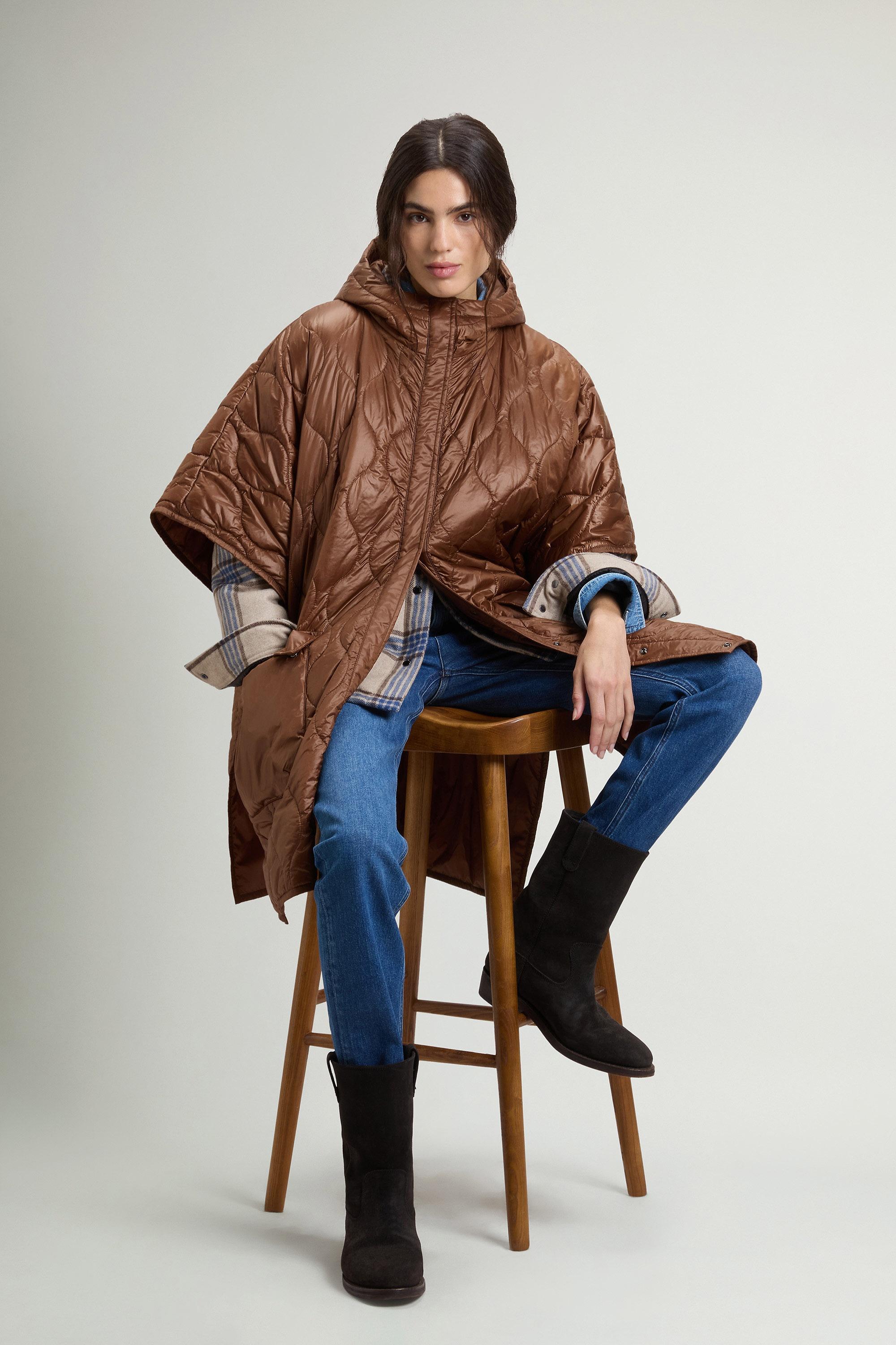 Quilted Cape in Urban Light Nylon Brown photo 1 | Woolrich