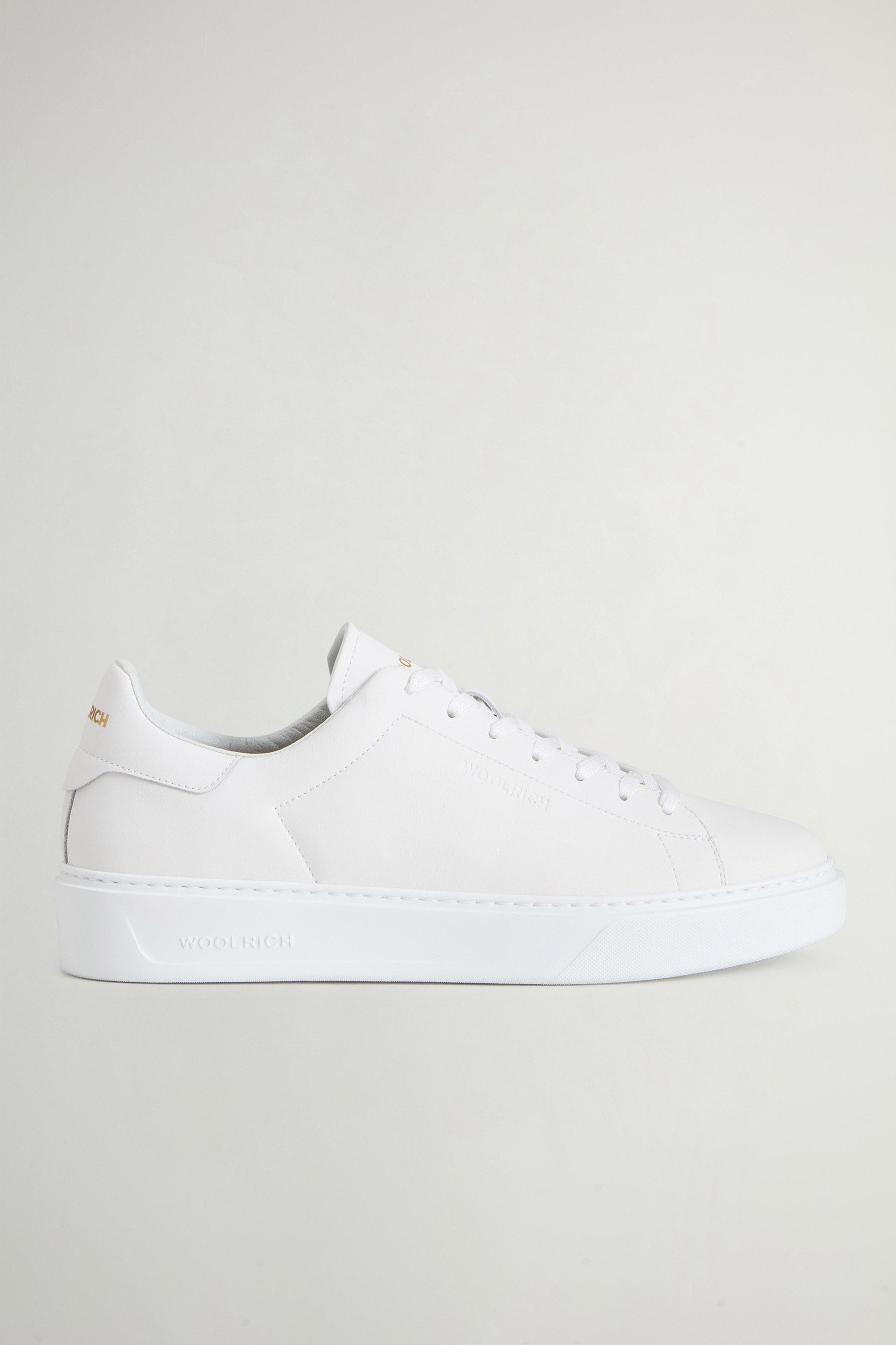 Classic Court Sneakers aus Kalbsleder Weiß photo 1 | Woolrich