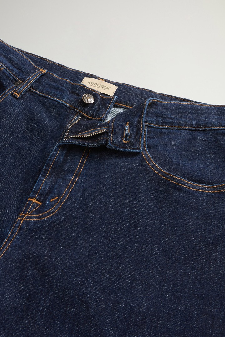 Contemporary Five-Pocket Jeans in Stretch Cotton Denim Blue photo 4 | Woolrich
