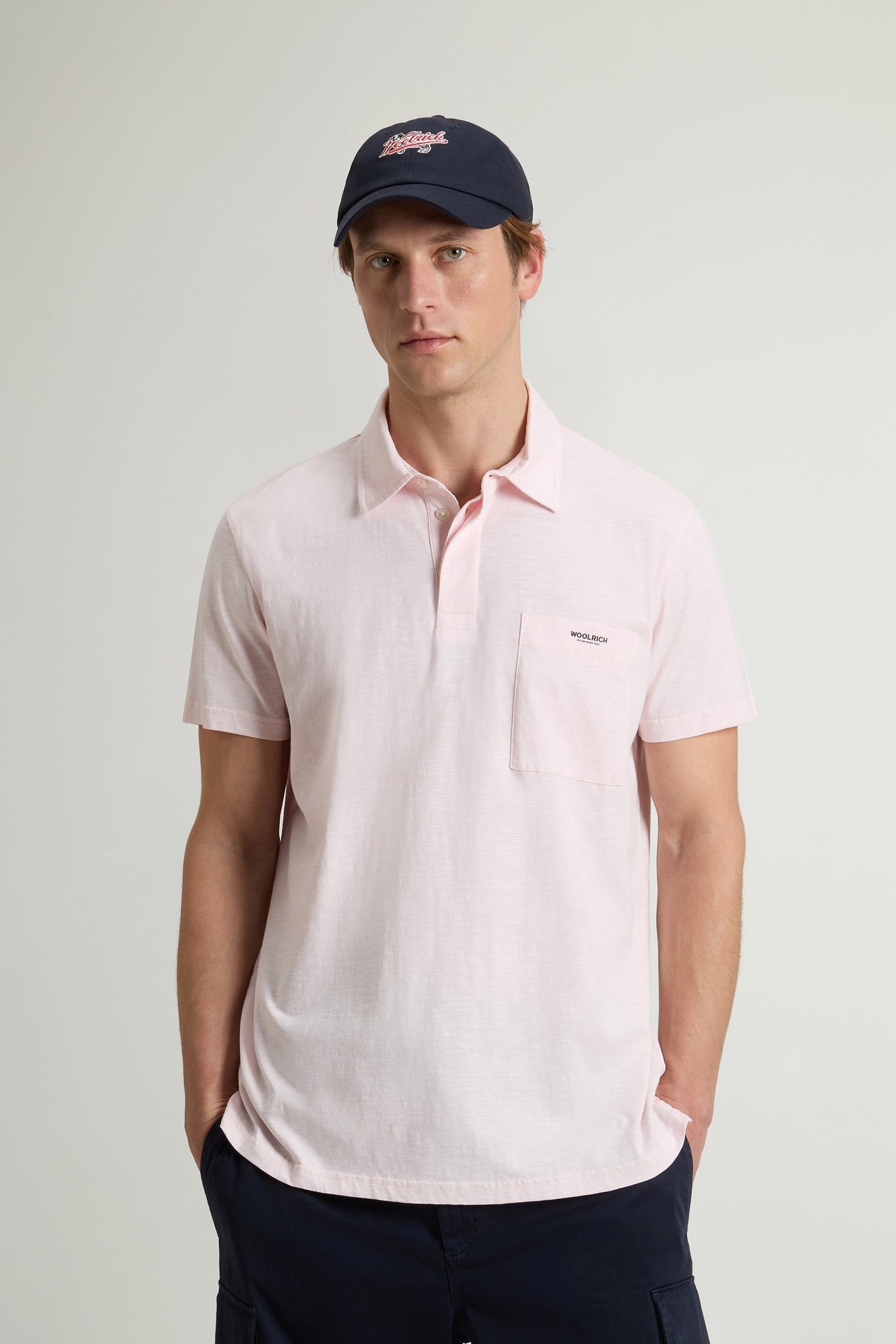 SLUB LOGO POLO Pink photo 1 | Woolrich