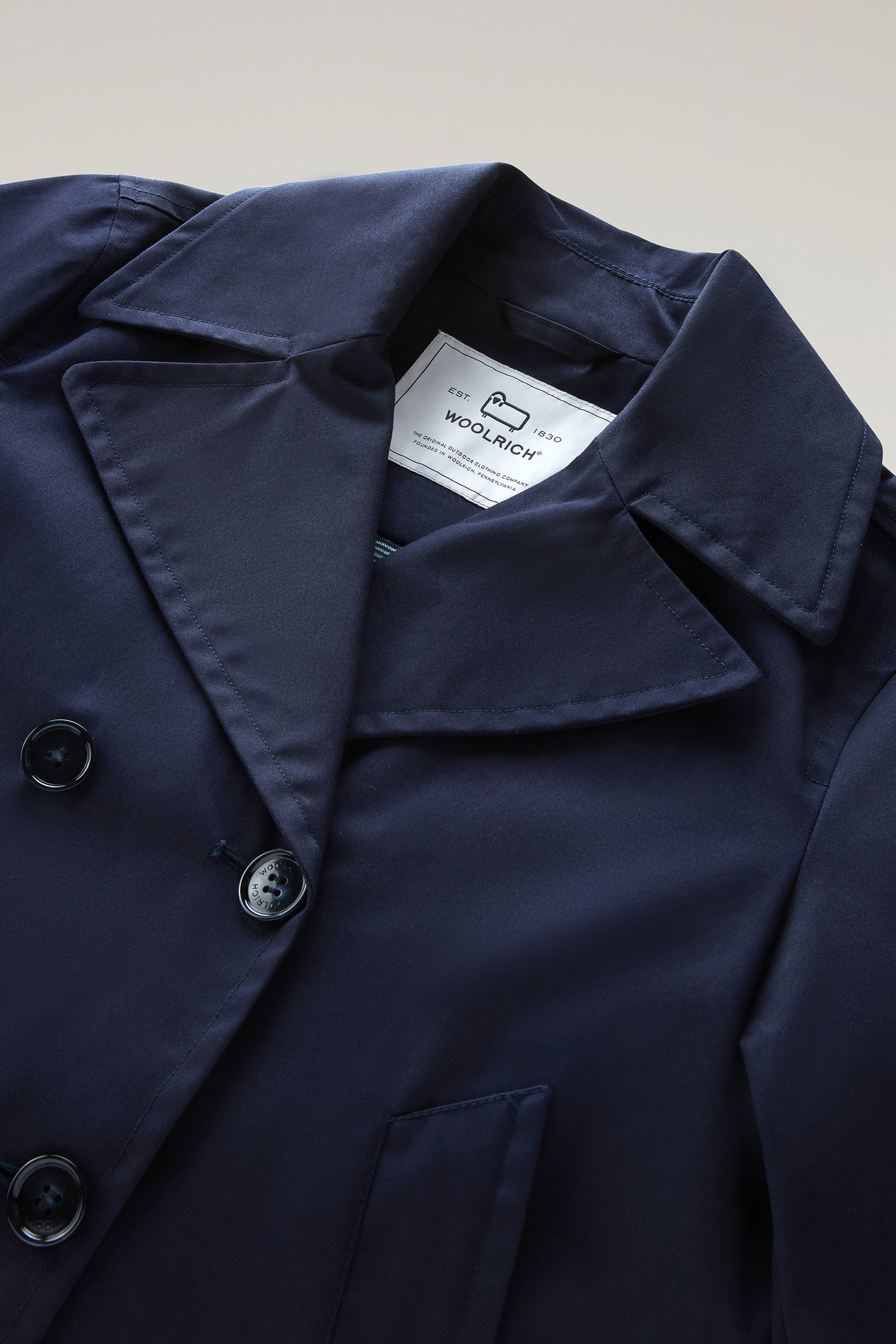 Havice Peacoat in Best Cotton Blue photo 2 | Woolrich