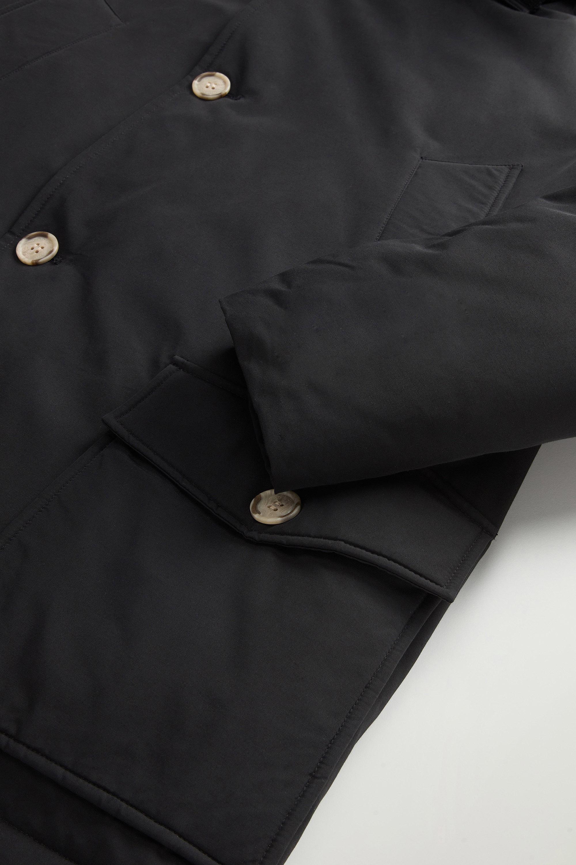 Arctic Anorak in Ramar Cloth with Detachable Fur Black photo 8 | Woolrich