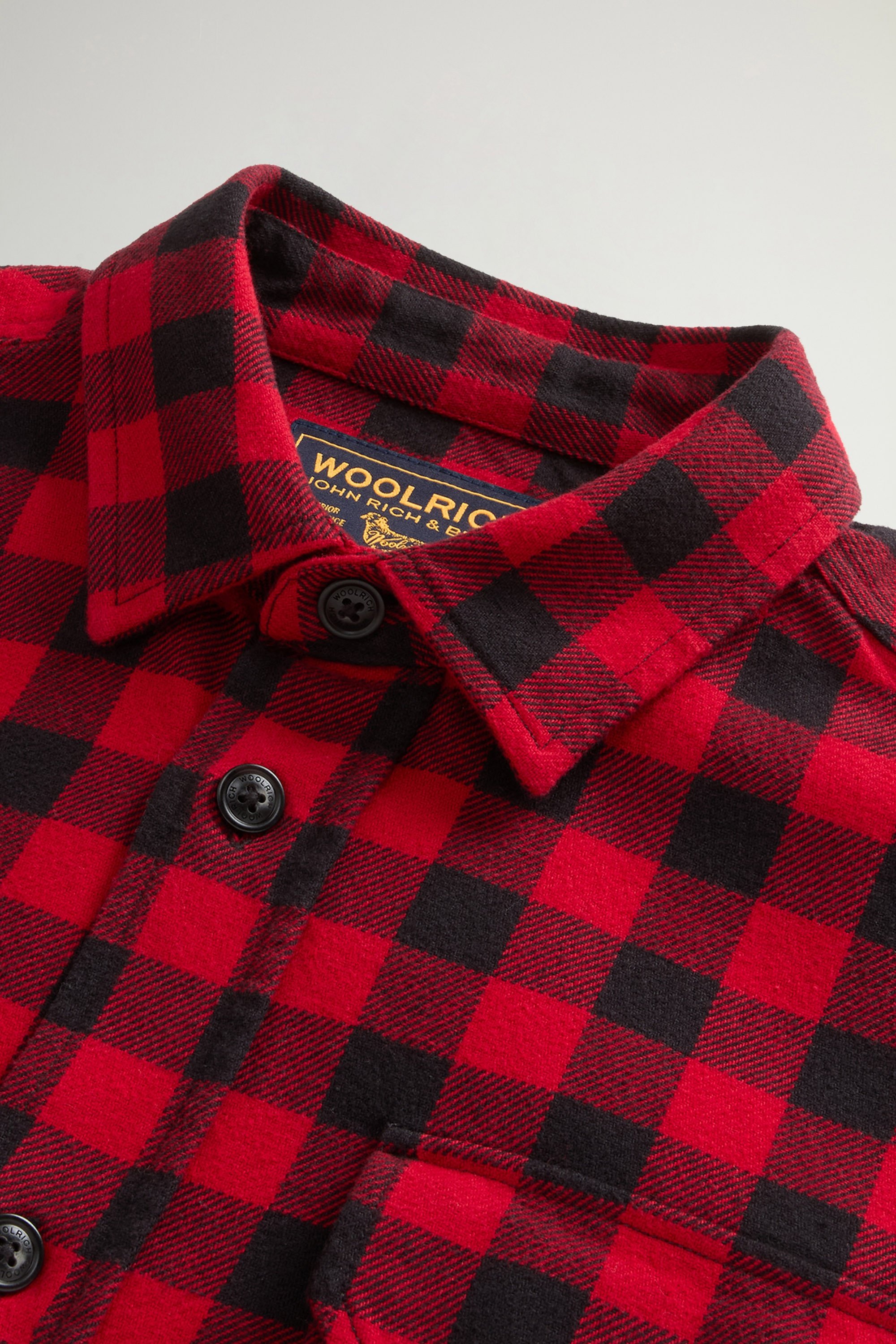HEAVY COTTON SHIRT Rot photo 6 | Woolrich