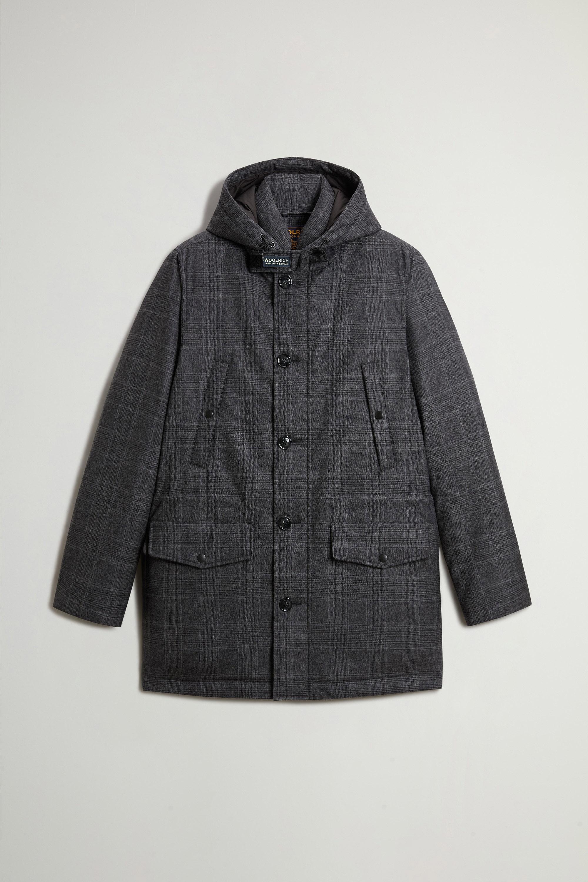Zelander Prince of Wales Parka in Italian Pure Virgin Wool Gray photo 5 | Woolrich