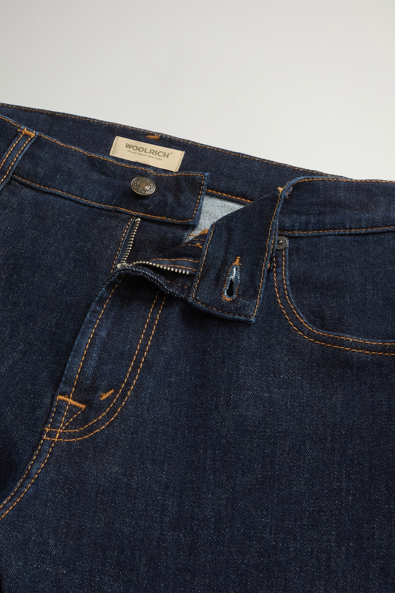 Five-Pocket Jeans in Stretch Cotton Denim Blue photo 4 | Woolrich