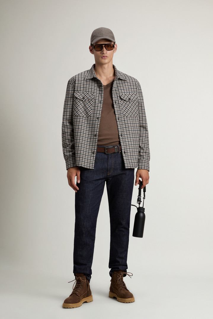 Wool Blend Oxbow Flannel Overshirt - Made in USA Multicolor photo 2 | Woolrich