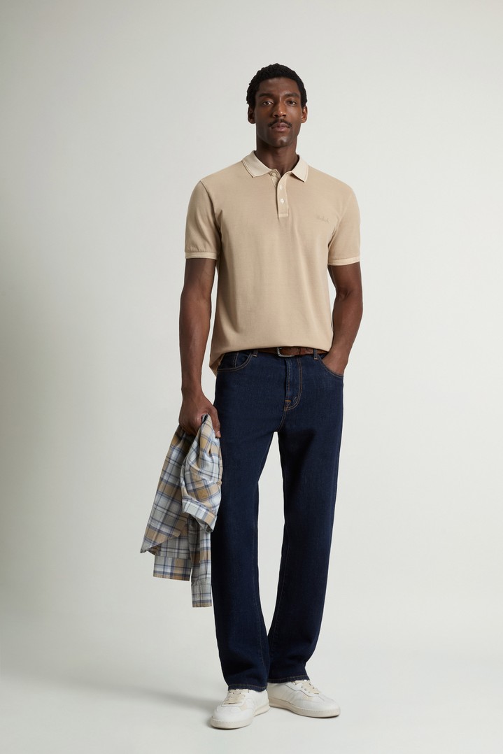 Mackinack Polo teint en pièce en sergé de coton stretch Beige photo 2 | Woolrich