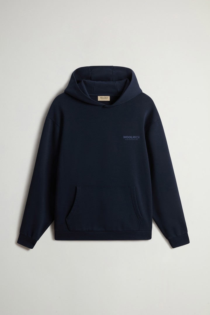 MACRO LOGO HOODIE Blue photo 5 | Woolrich