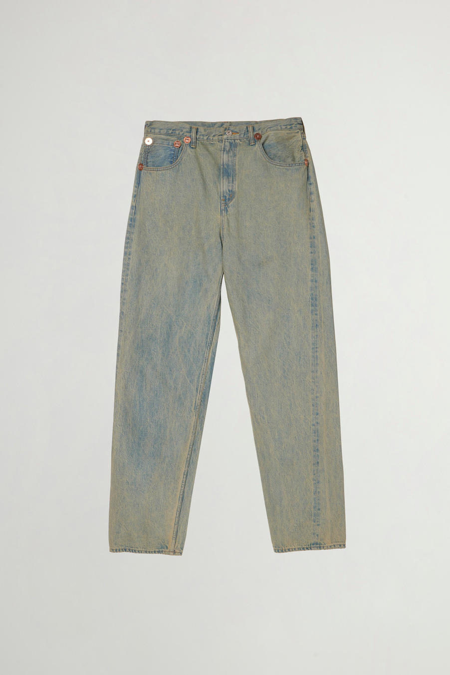 SELVEDGE DENIM HIGH WAIST PANTS Bleu photo 1 | Woolrich