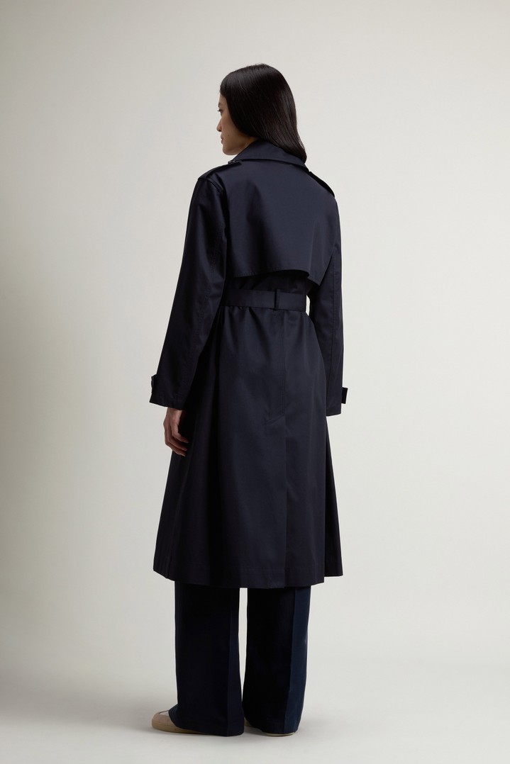 TECH COTTON TRENCH Blue photo 3 | Woolrich