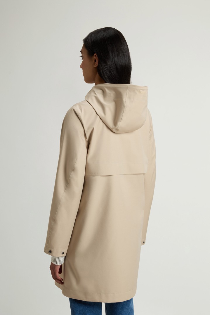 Wasserdichter Parka aus Light Stretch Beige photo 3 | Woolrich