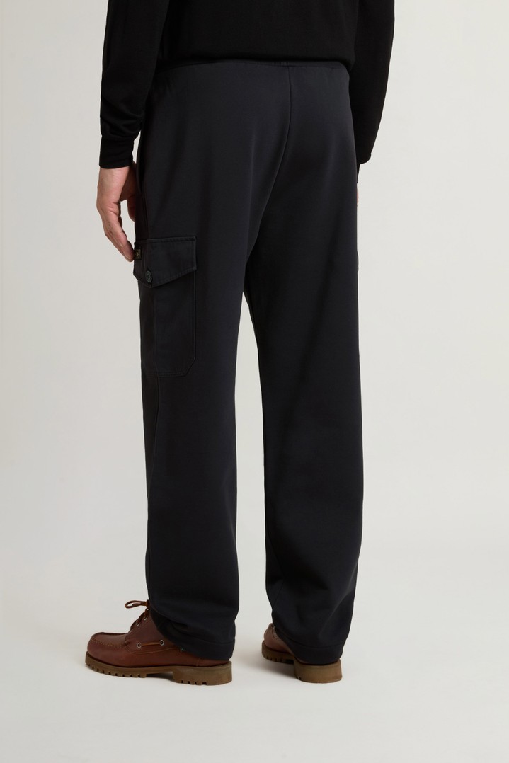 GRAPHIC FLEECE SWEATPANT Black photo 3 | Woolrich