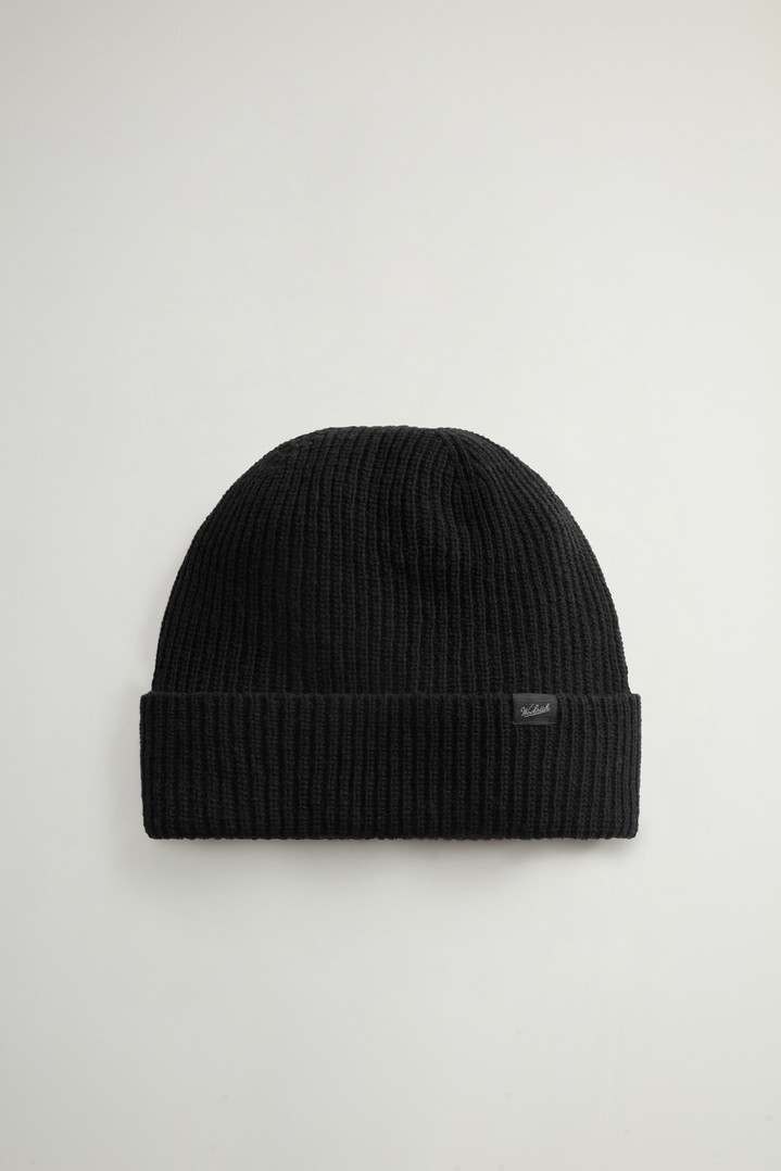 Beanie in Wool Blend Black photo 1 | Woolrich