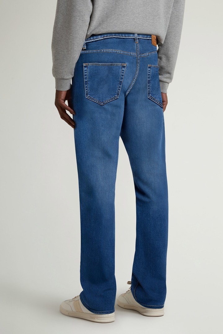 Contemporary Five-Pocket Jeans in Stretch Cotton Denim Blue photo 2 | Woolrich