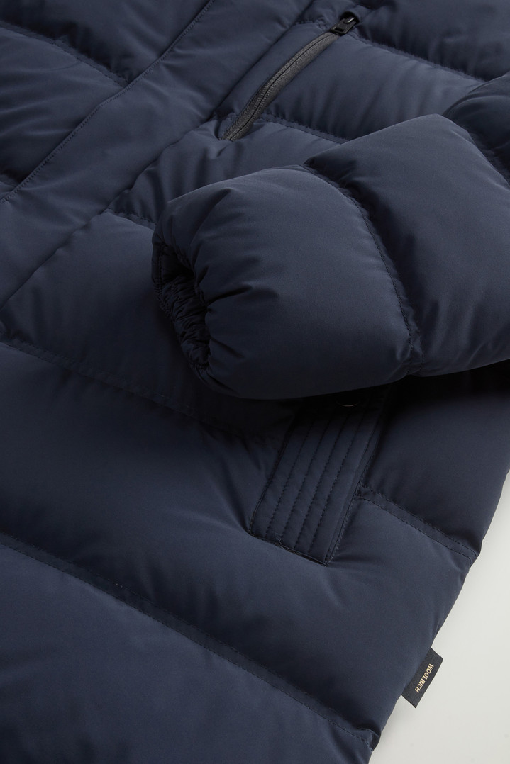 MATT STRETCH LONG PUFFER Blue photo 8 | Woolrich
