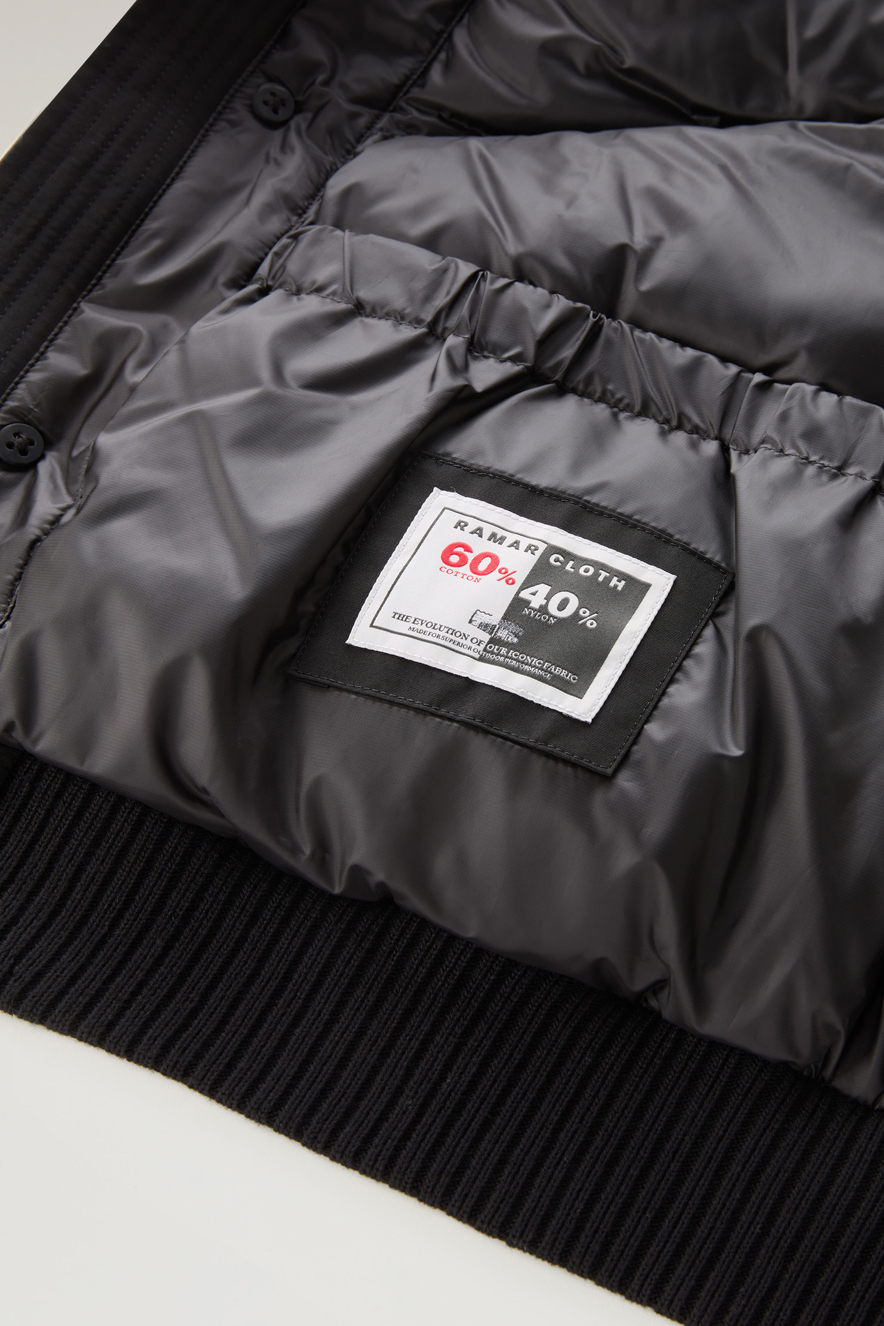Polar Bomber in Ramar Cloth Black photo 5 | Woolrich