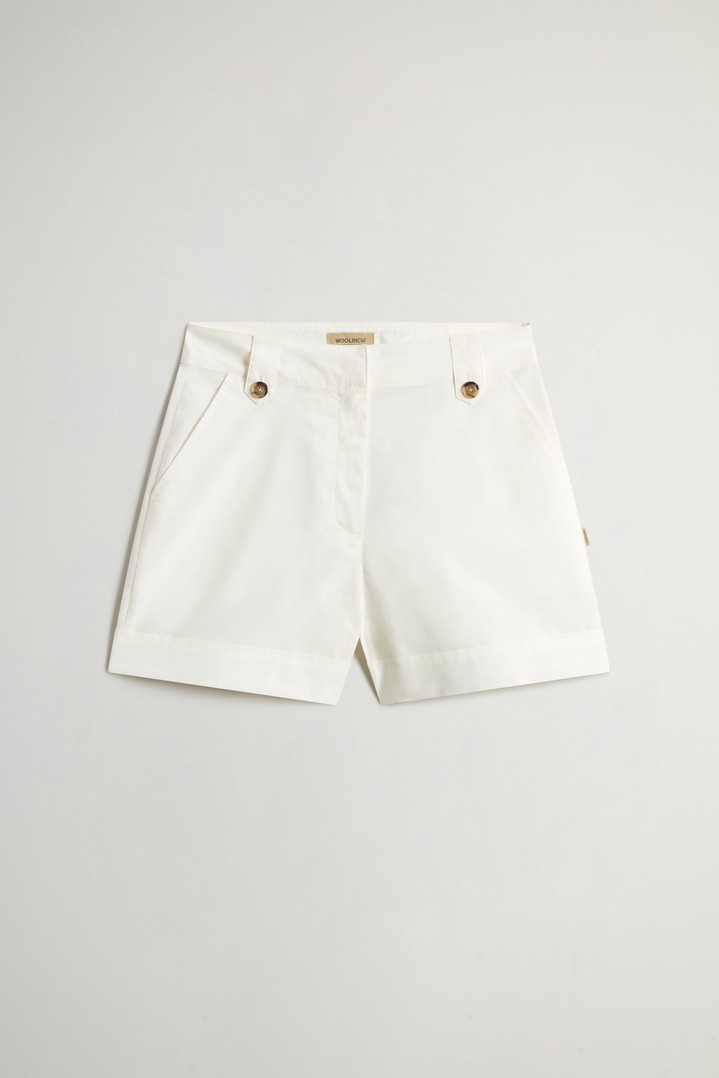COTTON POPLIN SHORTS White photo 3 | Woolrich