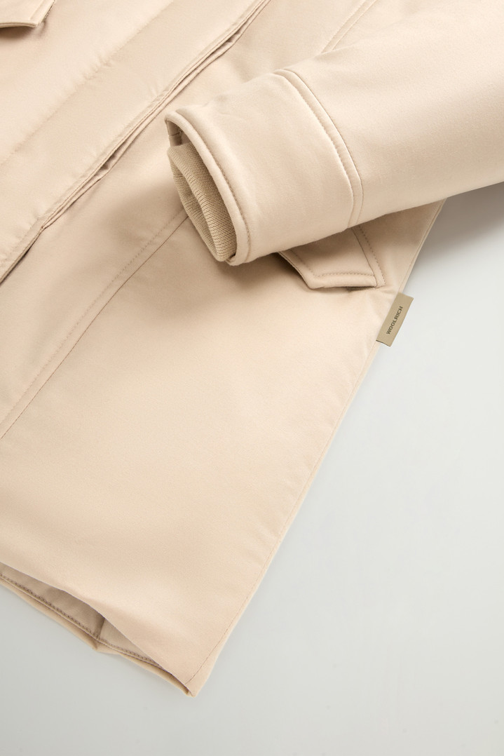 Arctic Parka in a Wool-Silk Blend Crafted Using a Loro Piana Fabric Beige photo 7 | Woolrich