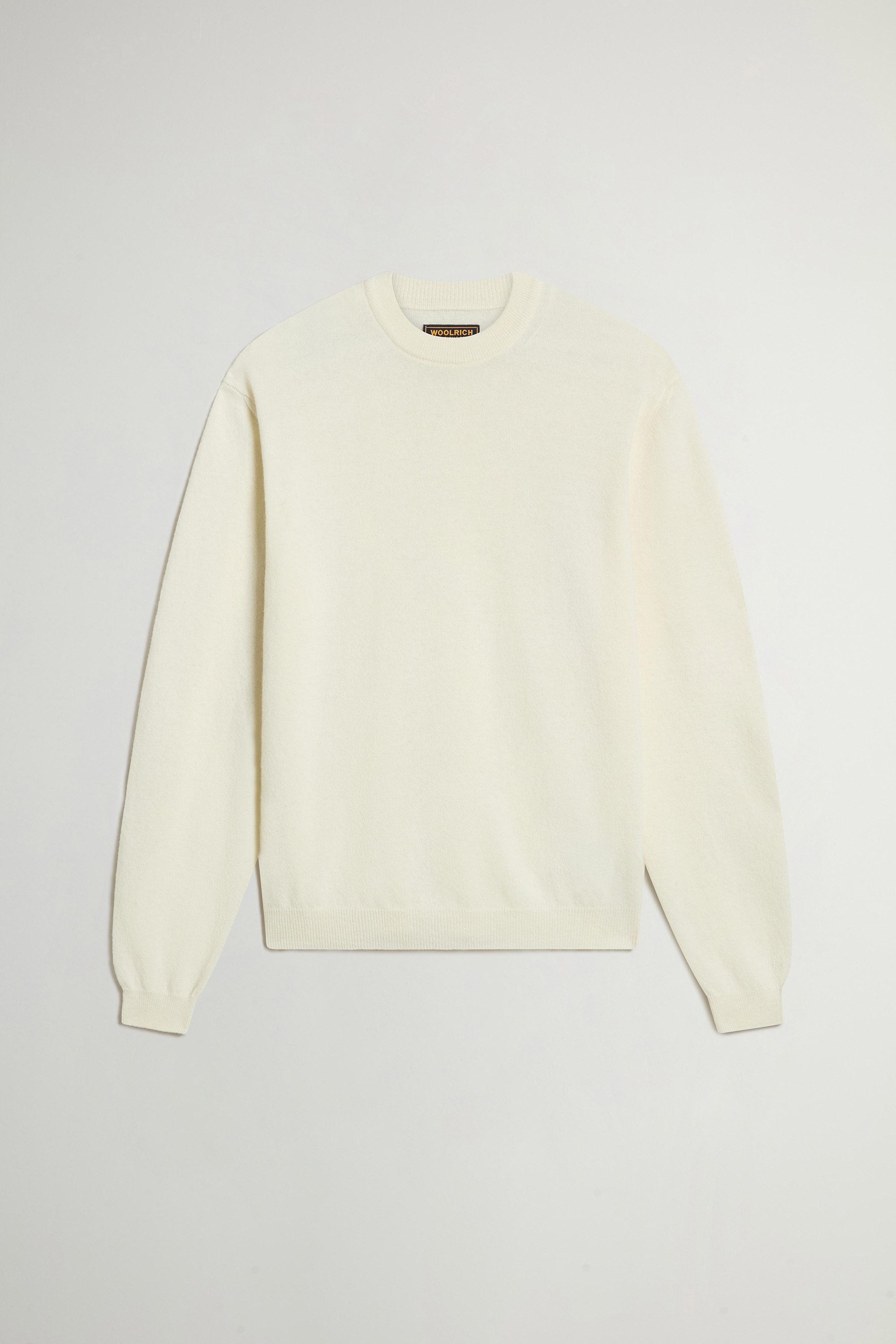 Crewneck Sweater in Pure Virgin Wool White photo 1 | Woolrich