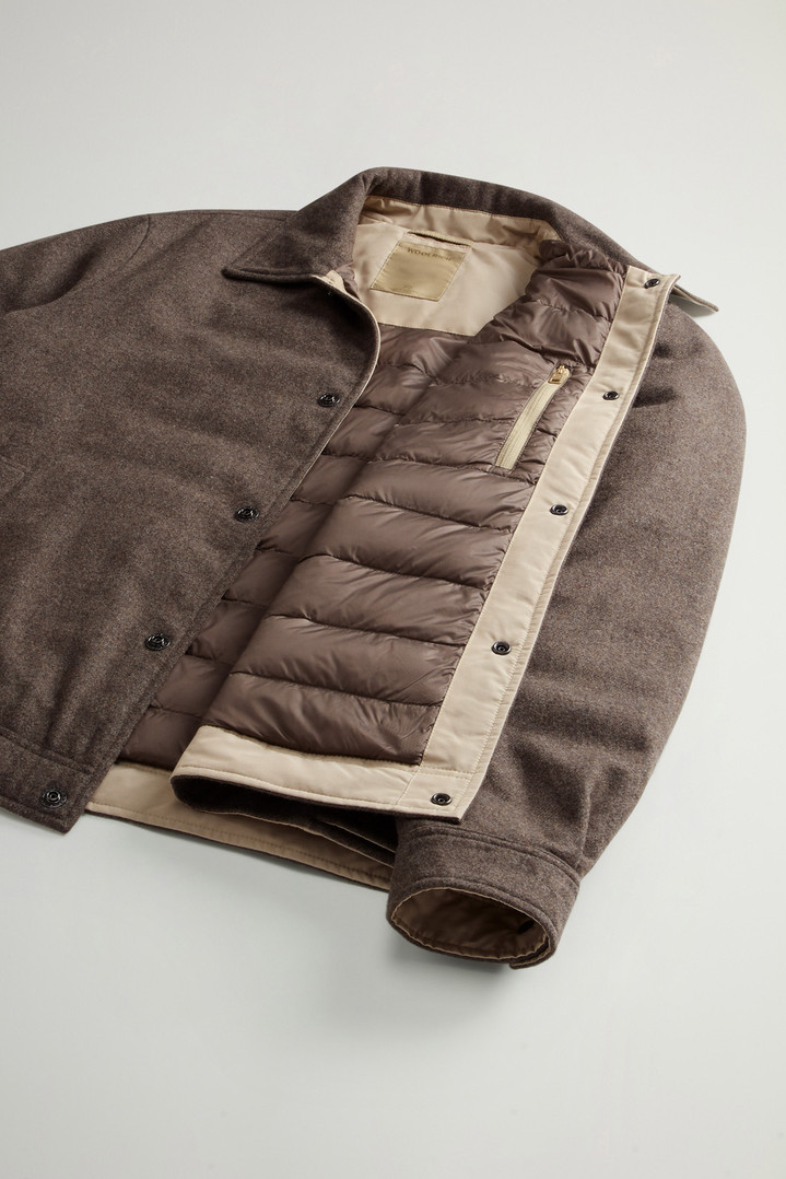 Surchemise Keating en laine italienne mélangée recyclée Marron photo 8 | Woolrich