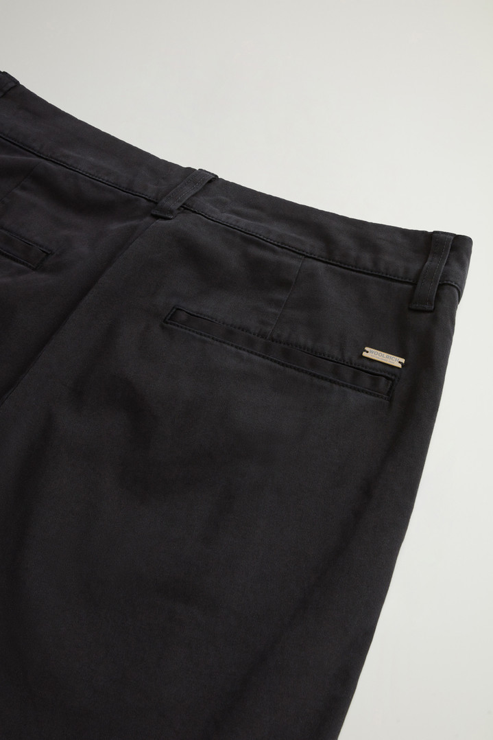 Garment-Dyed Organic Cotton Pants Black photo 5 | Woolrich