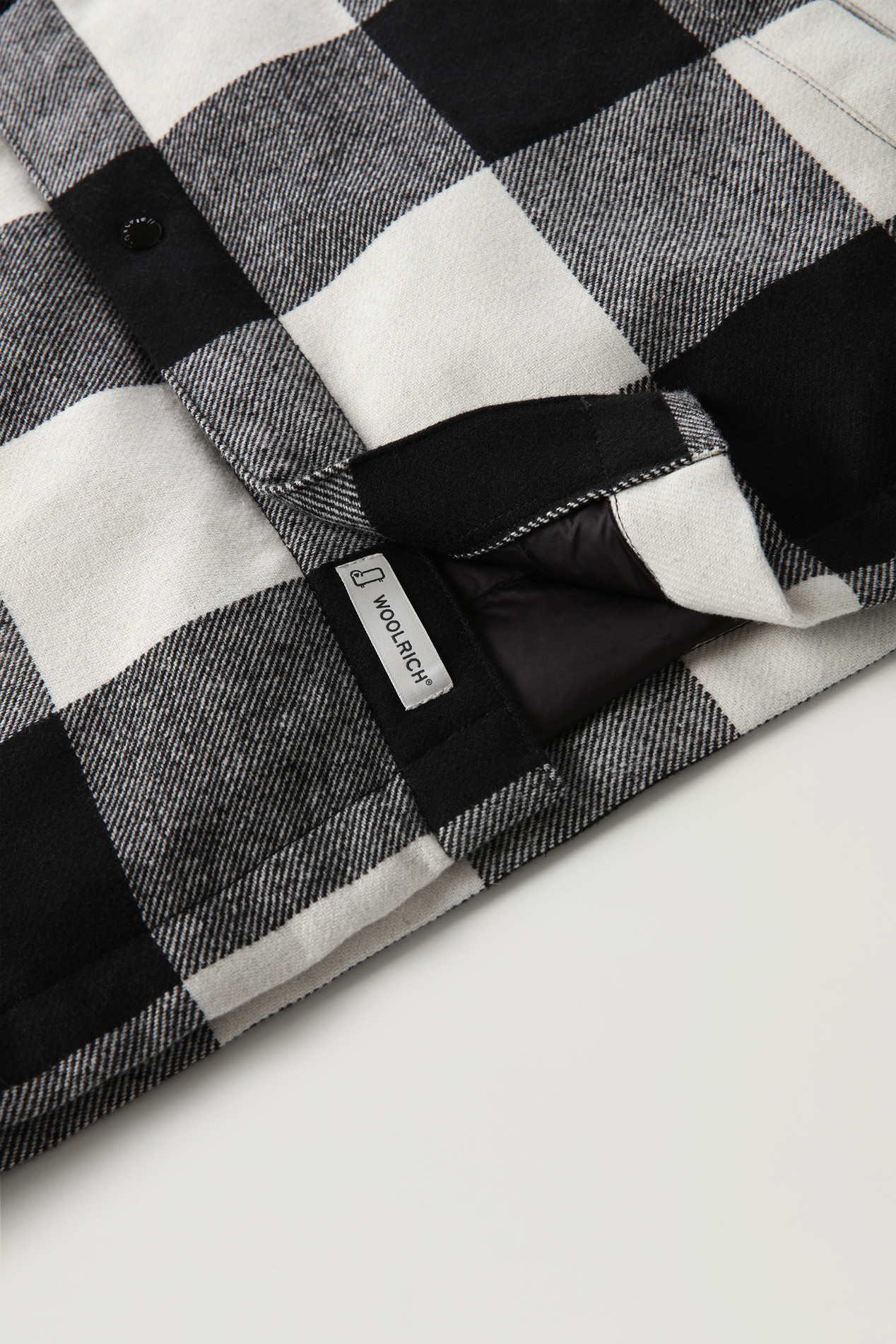 Alaskan Padded Check Overshirt in Recycled Italian Wool Blend Multicolor photo 5 | Woolrich