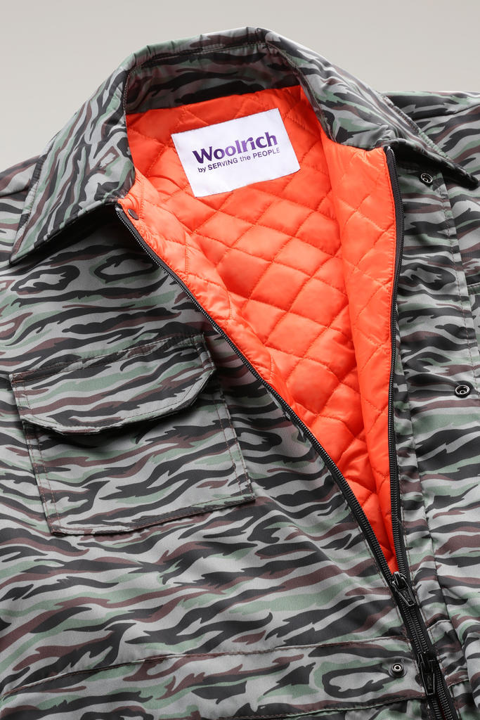 Jumpsuit with Shadowbark Camo Print - Serving the People / Woolrich Green photo 8 | Woolrich