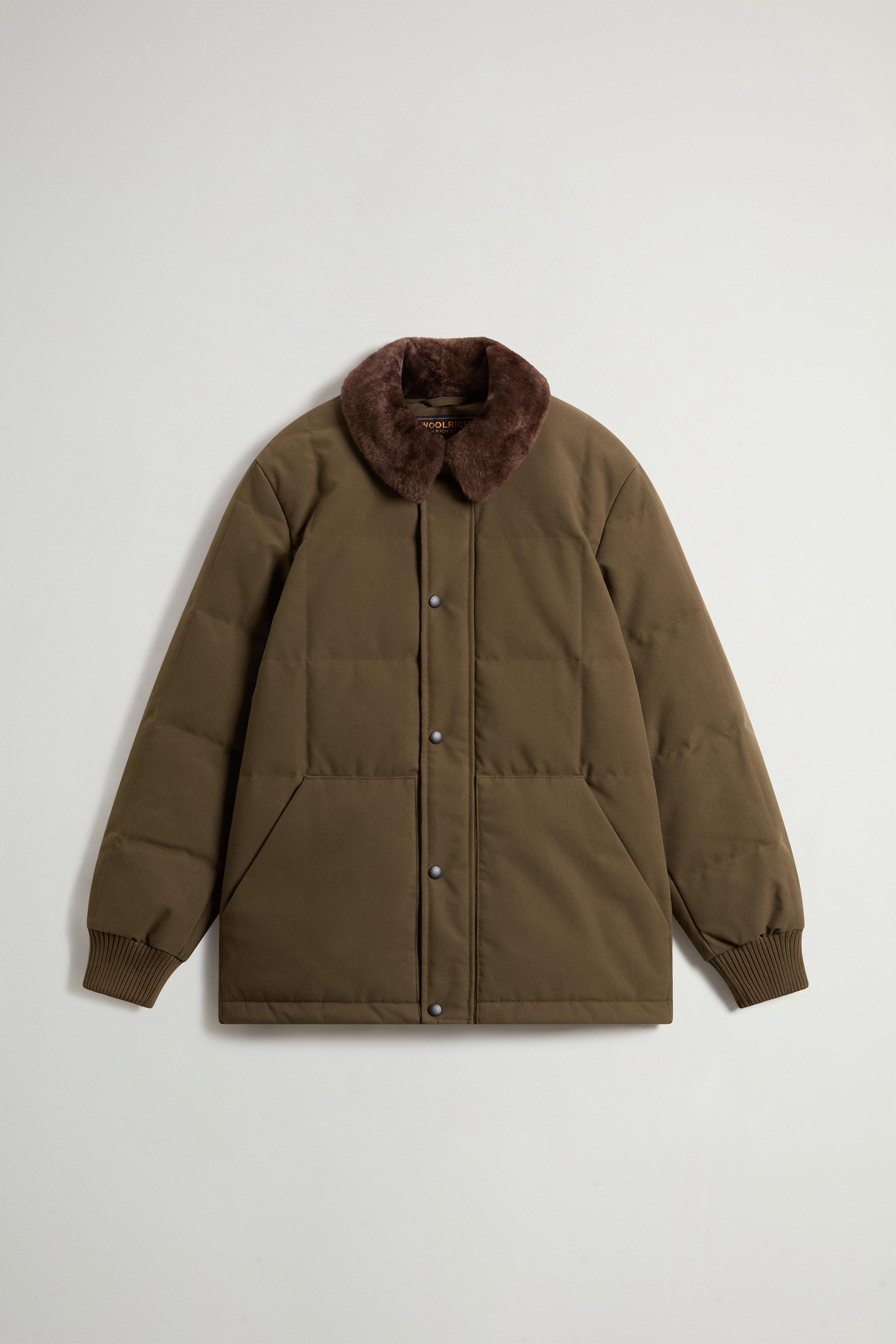 Blizzard Jacket in Quilted Canvas Green photo 5 | Woolrich