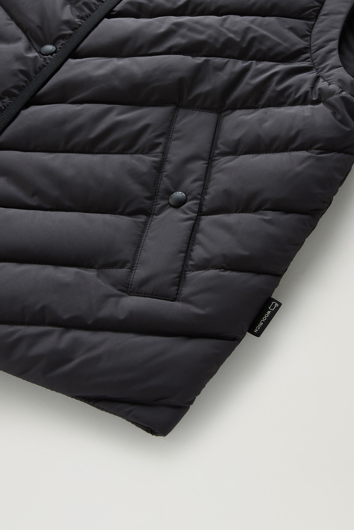 Microfiber Vest with Chevron Quilting Black photo 3 | Woolrich