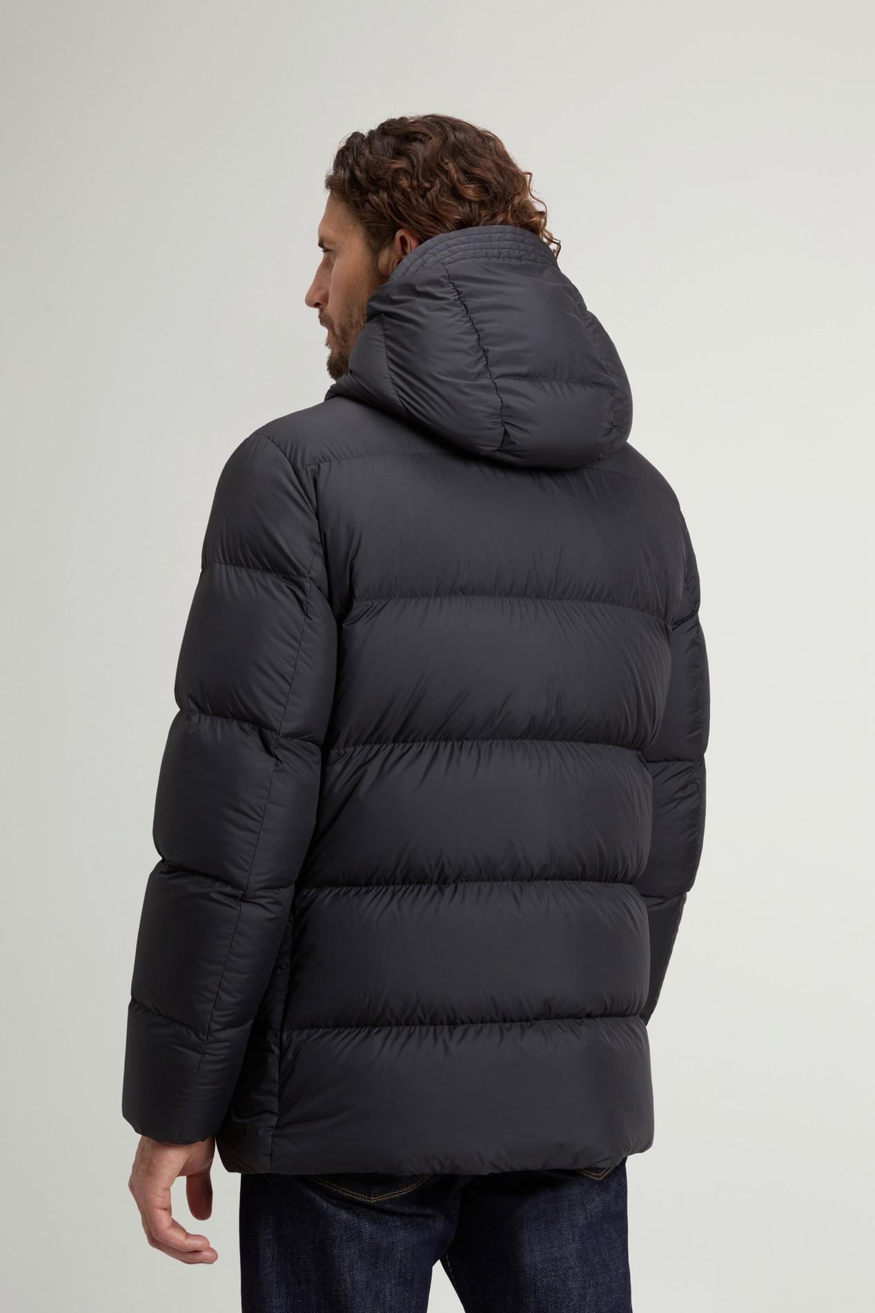 Cloud Parka aus Mikrofaser Schwarz photo 3 | Woolrich