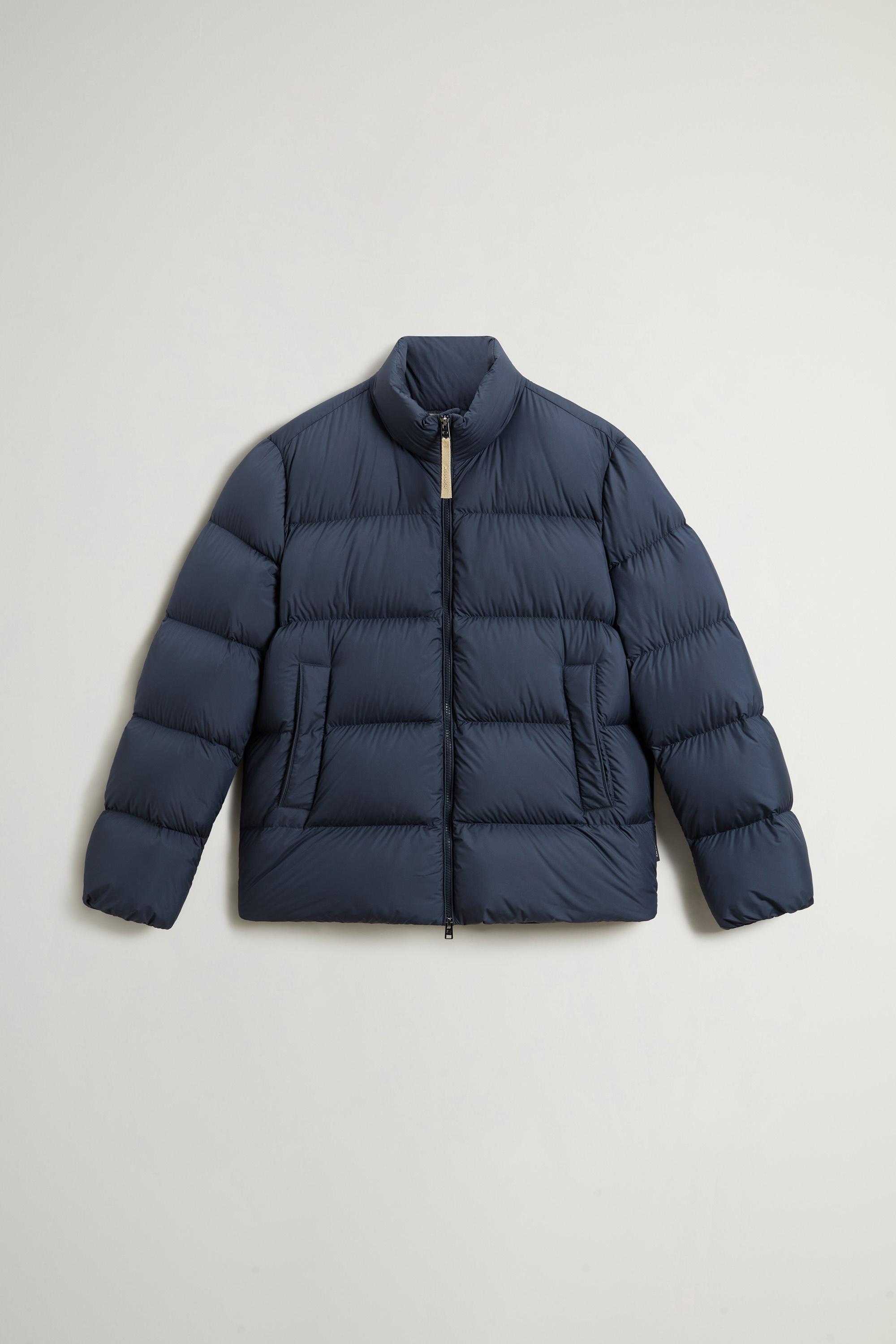 Cloud Down Jacket in Microfiber Blue photo 5 | Woolrich