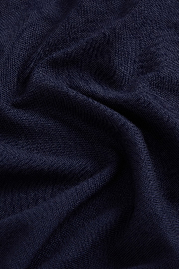 Long Cardigan in Pure Merino Virgin Wool Blue photo 2 | Woolrich