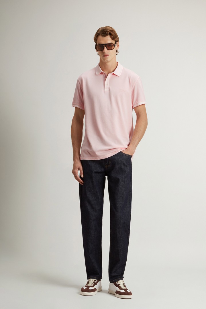 Mackinack Polo teint en pièce en sergé de coton stretch Rose photo 2 | Woolrich