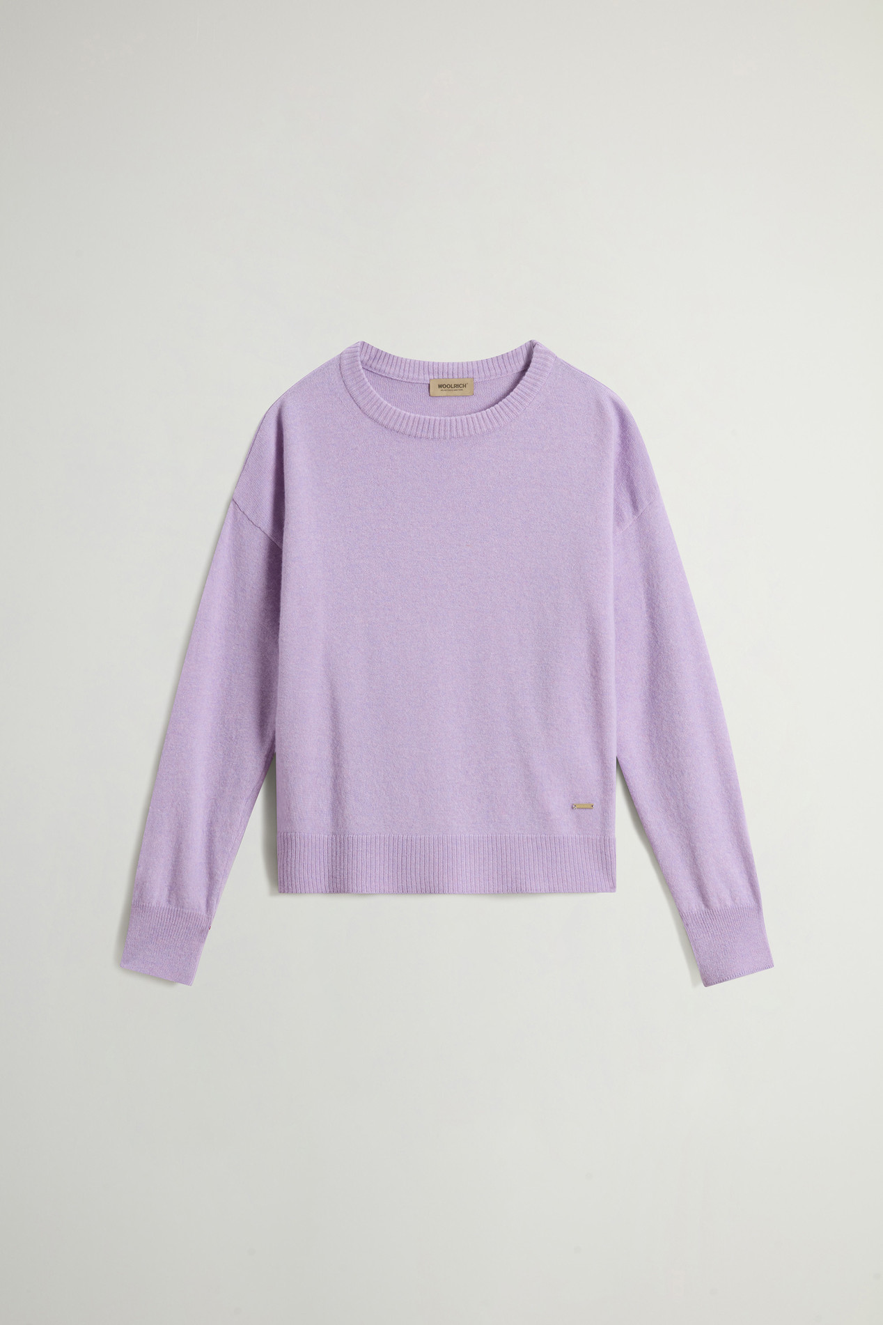 Crewneck Sweater in Virgin Wool and Cashmere Blend Purple photo 5 | Woolrich