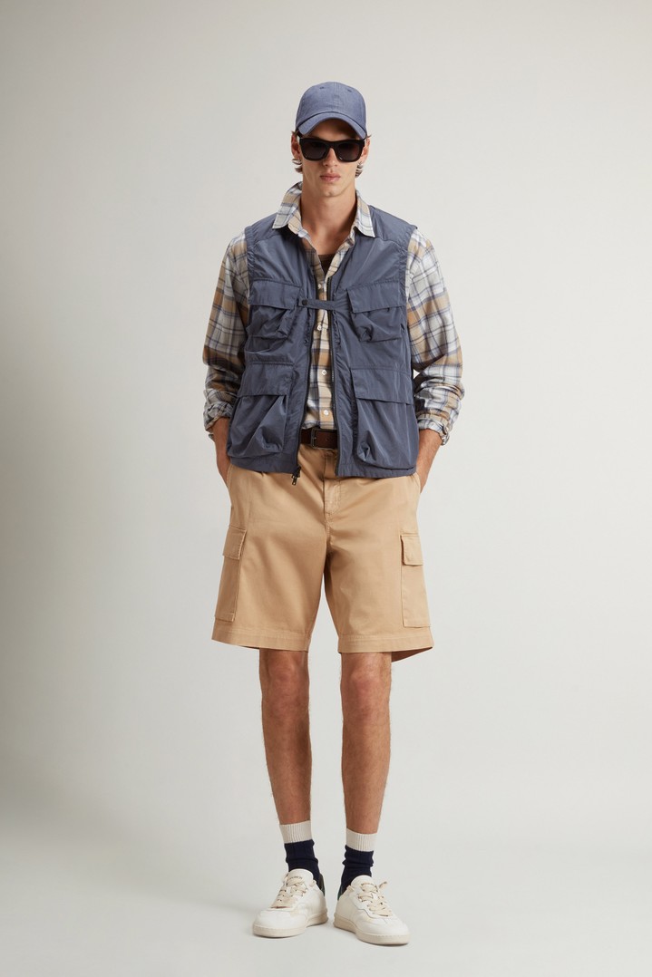 SHINY NYLON VEST Blue photo 2 | Woolrich