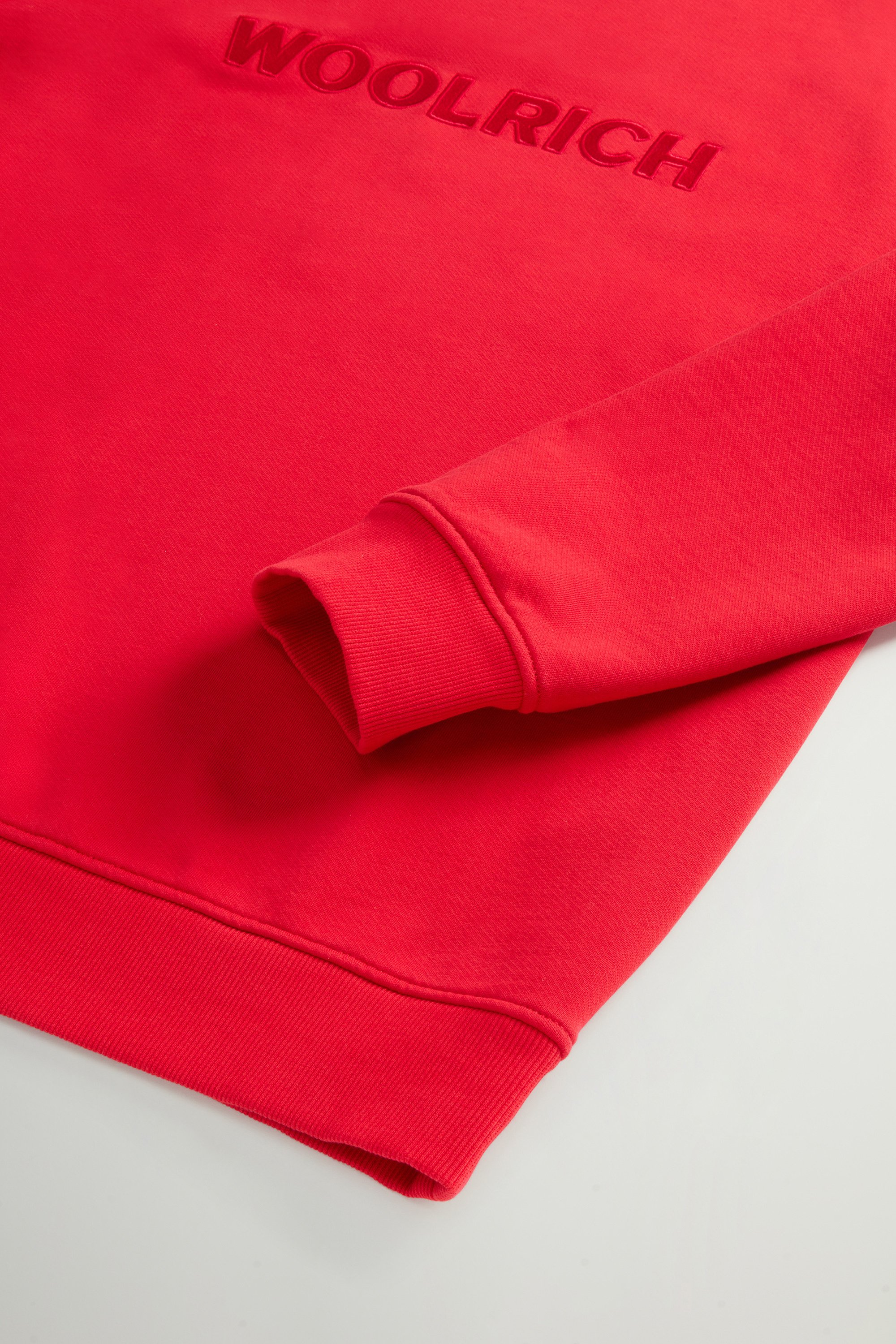 Crewneck Sweatshirt in Light Cotton-Blend Fabric Red photo 7 | Woolrich