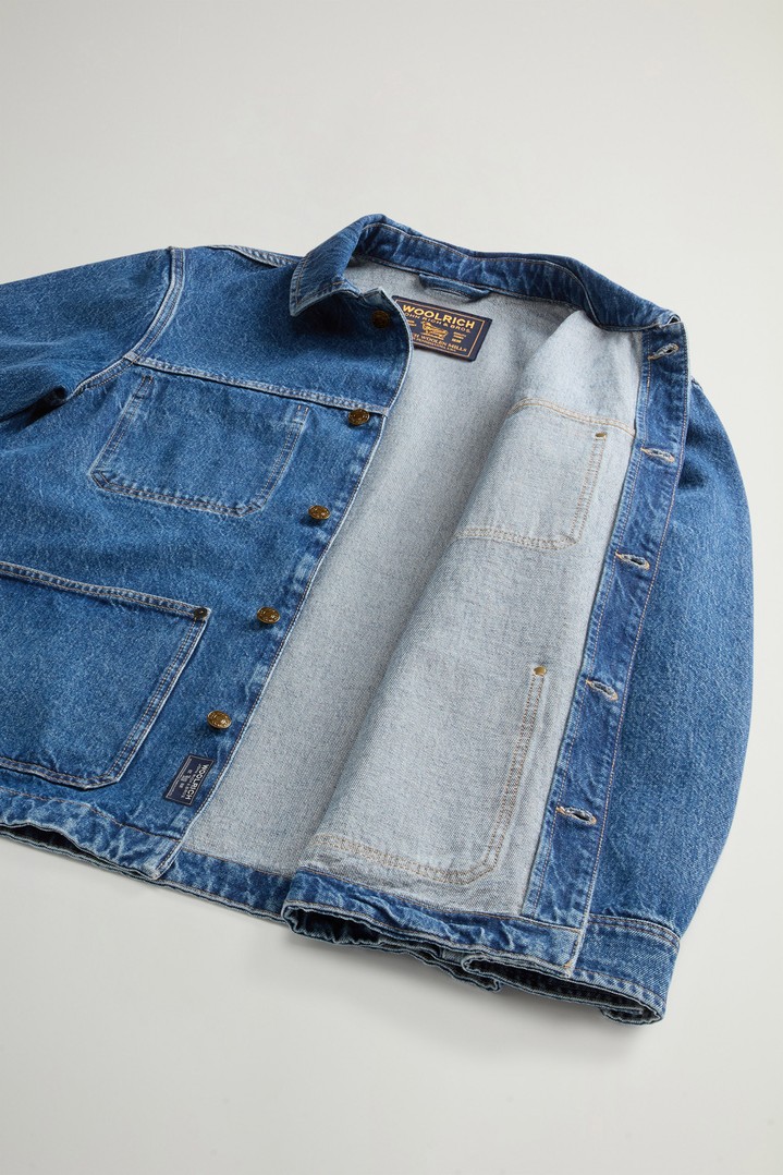 Surchemise en denim de pur coton Bleu photo 8 | Woolrich