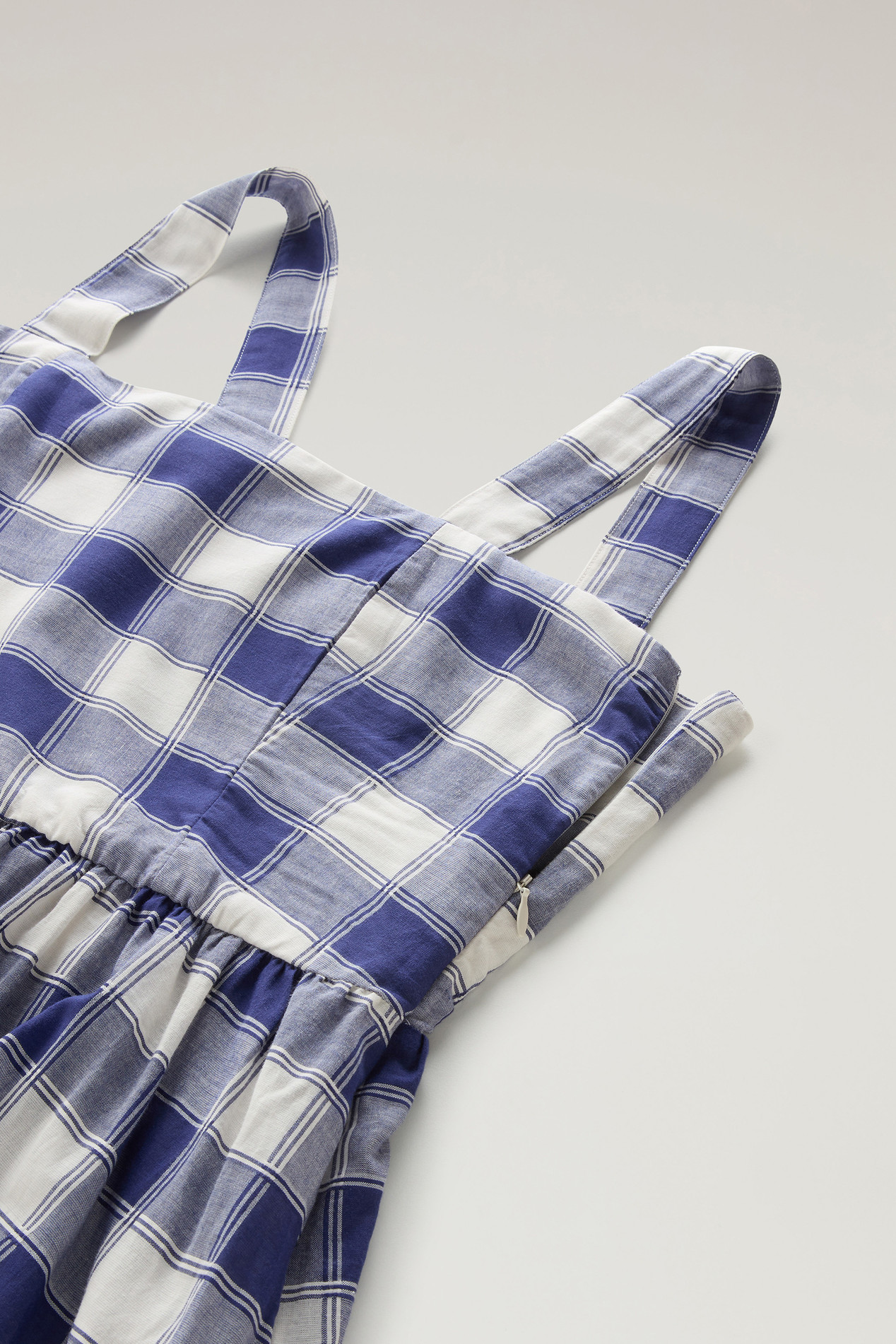 Long Dress in Pure Cotton Checked Voile Multicolor photo 3 | Woolrich