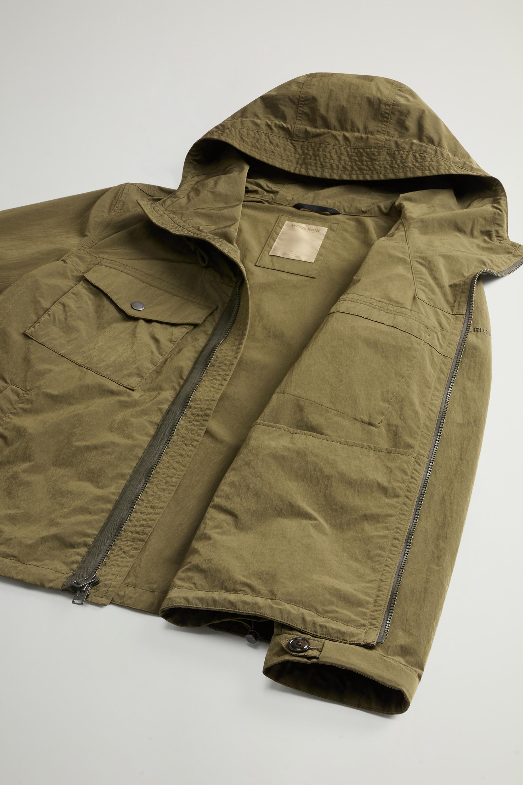 Hooded Nylon-Blend Jacket Green photo 9 | Woolrich