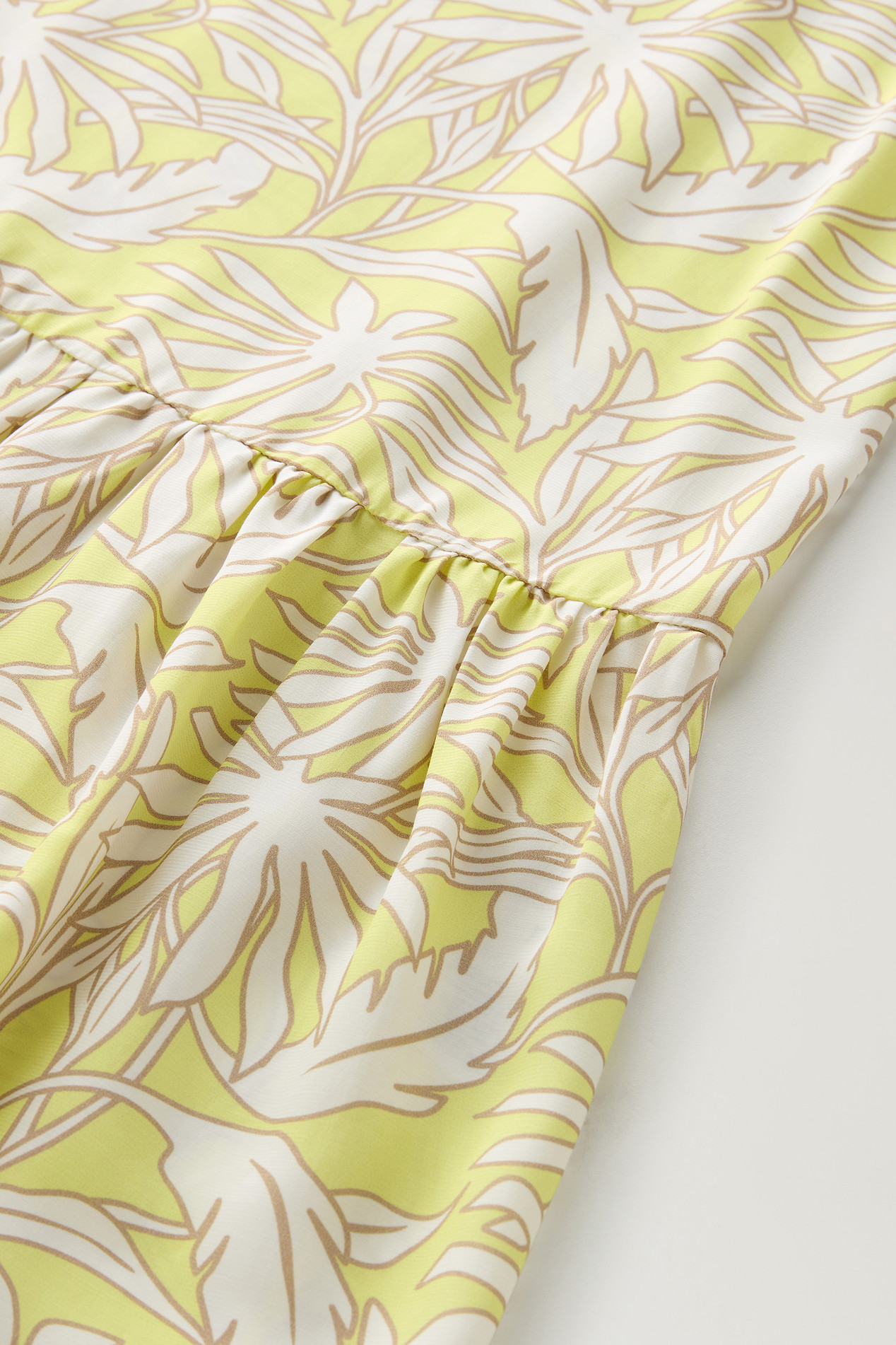 PRINTED FLUID DRESS Yellow photo 3 | Woolrich