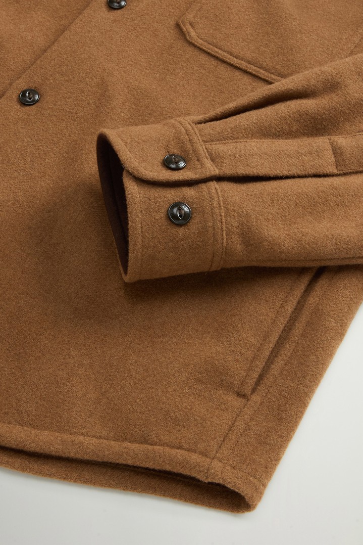 Ranger Overshirt in Recycled Italian Wool Blend Brown photo 3 | Woolrich