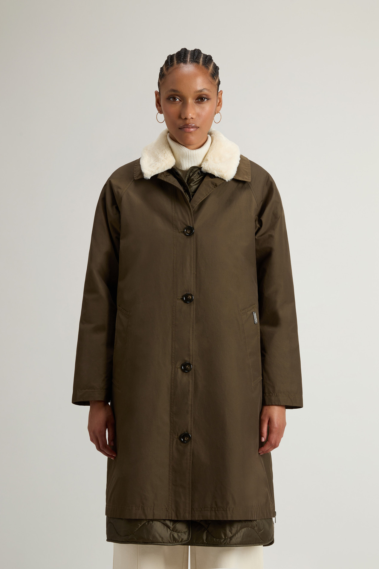 3-in-1 Coat in Ramar Cloth Green photo 1 | Woolrich