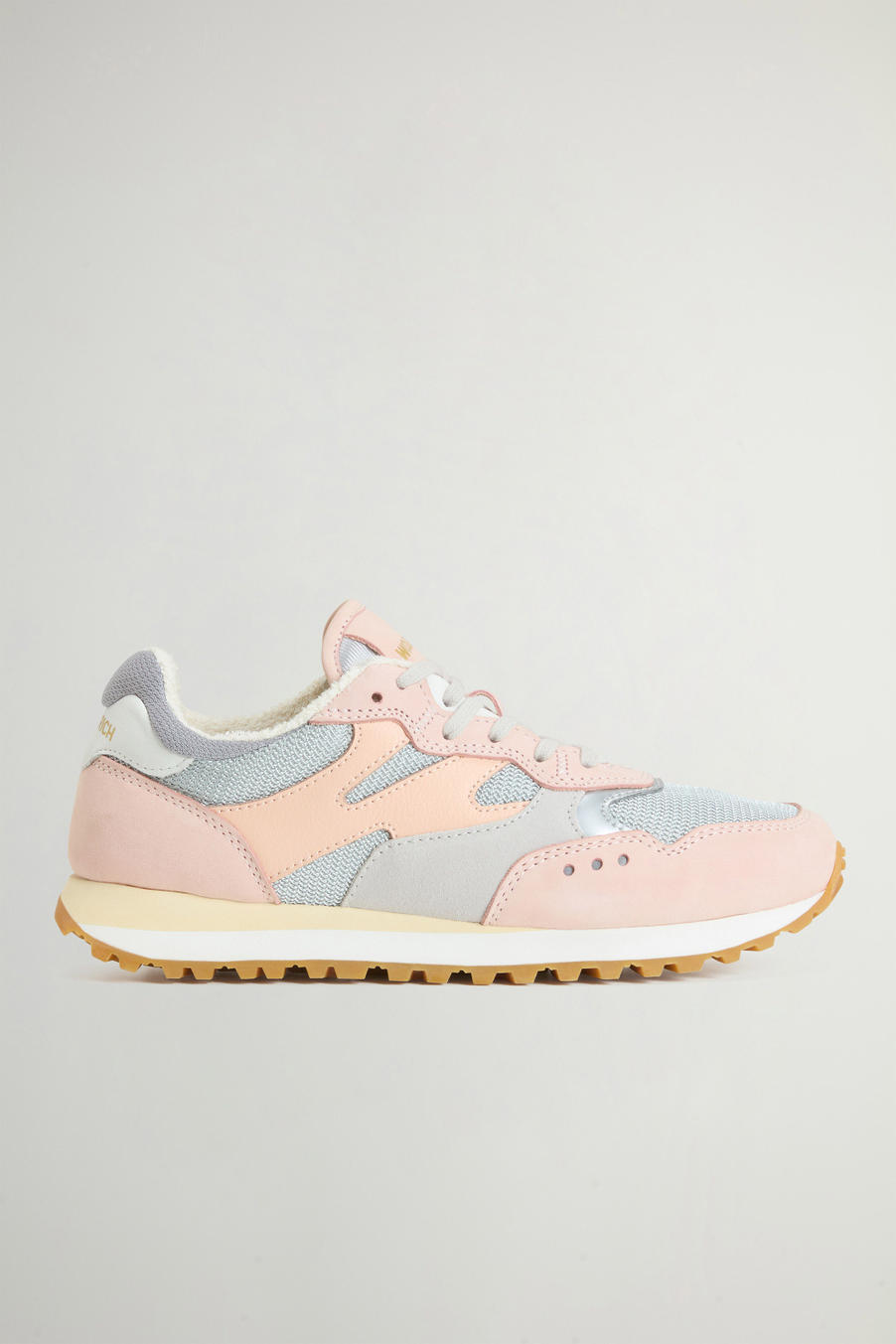 Gravel Sneakers in Nylon with Leather and Suede Inserts Pink photo 1 | Woolrich