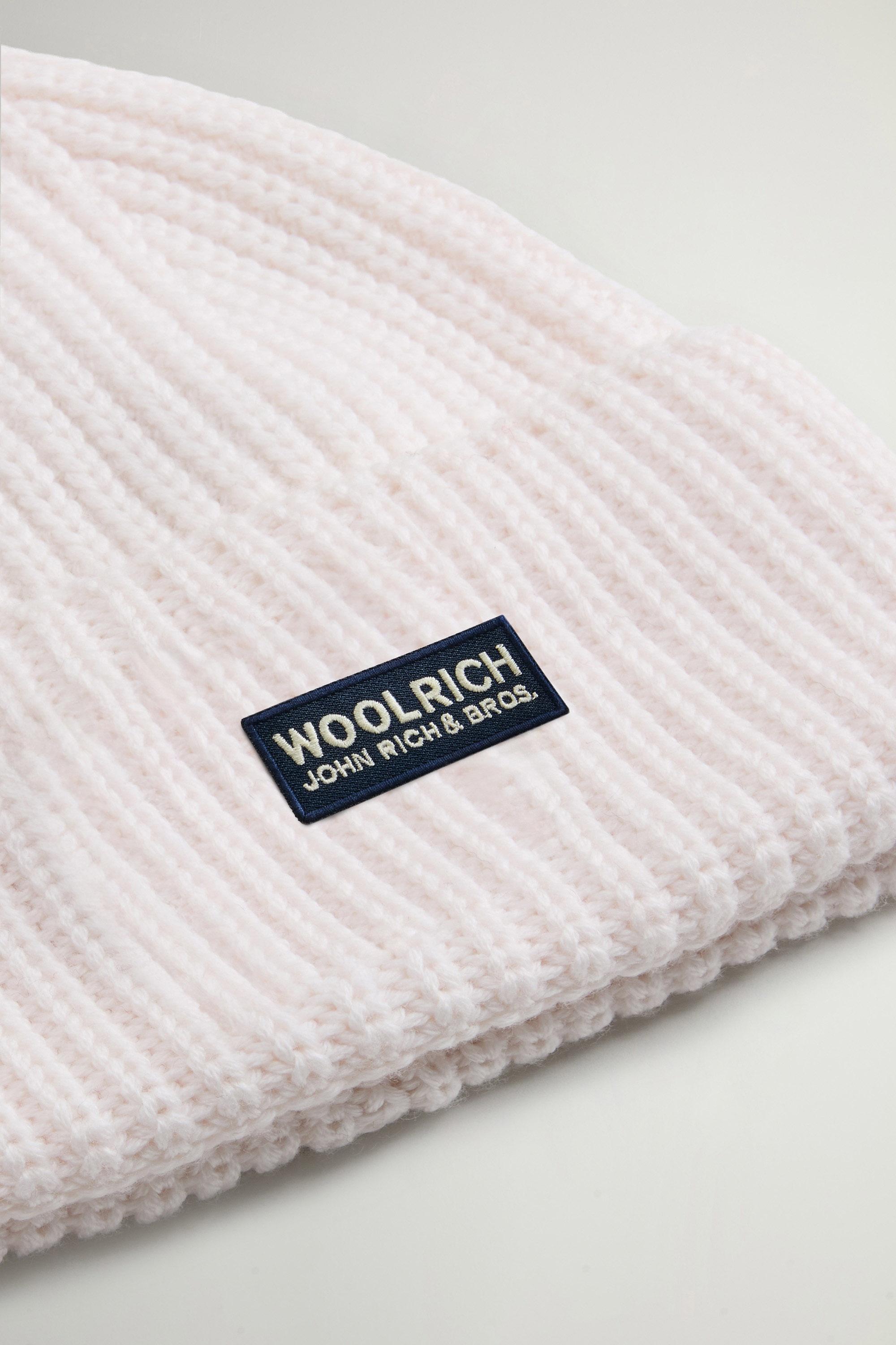 FINE MERINOS LOGO BEANIE Weiß photo 4 | Woolrich